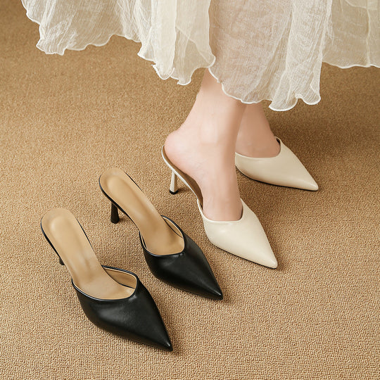 Damen Elegante Slingback-Pumps mit spitzem Zehenbereich und hohem Absatz EB