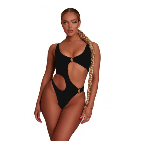 Damen Einteiliger Badeanzug mit aufregendem Cut-Out-Design und sportlichem Schnitt EB