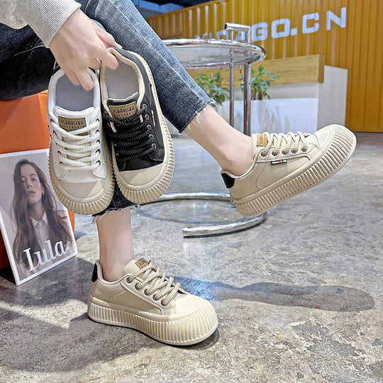 Damen Sneakers mit rutschfester Sohle und extra dicker Profilsohle EB