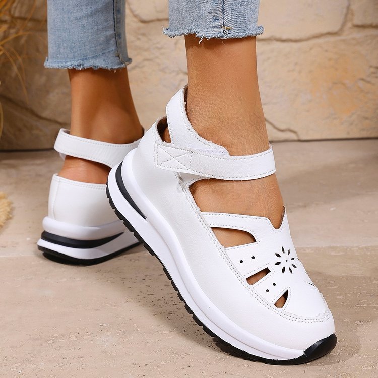 Damen Komfort-Sandalen mit verstellbarem Riemen und rutschfester Sohle EB
