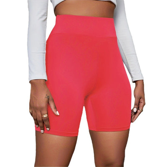 Damen Hochtaillierte Sportshorts mit komprimierendem Effekt und atmungsaktivem Material EB