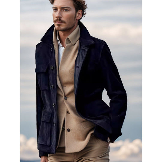 Damen praktische Jacke im modernen Look mit aufgesetzten Taschen EB