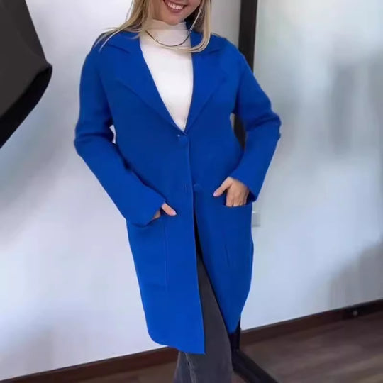 Damen Elegante und bequeme Übergangsjacke mit praktischen Taschen EB