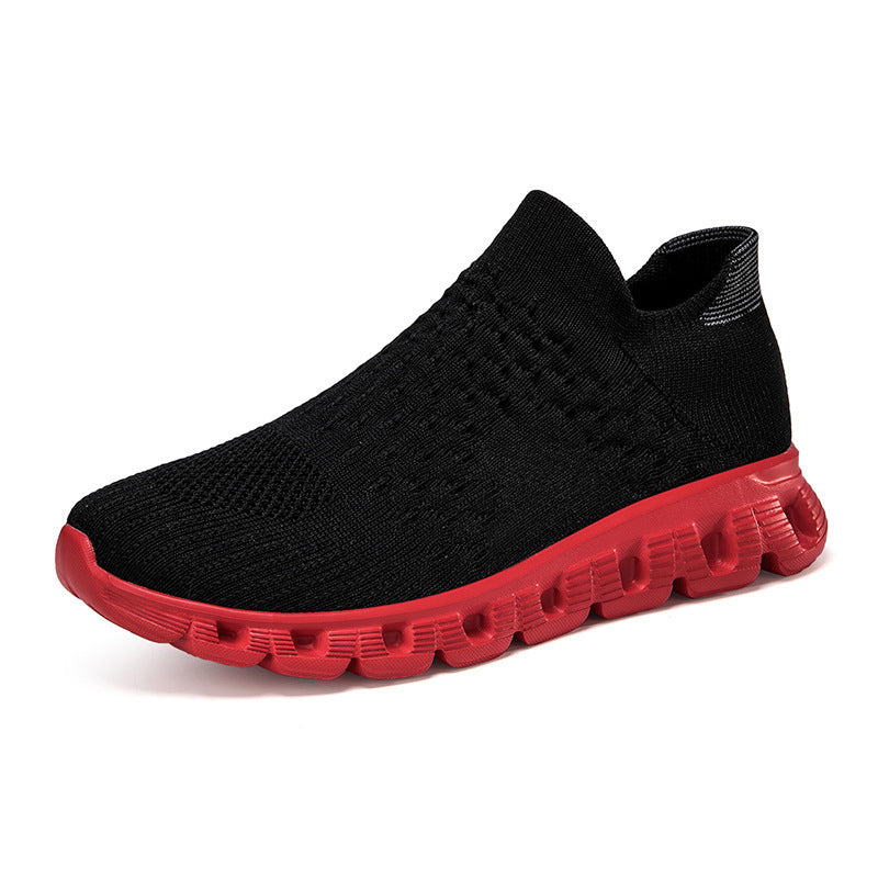 Damen Bequeme Slip-On Sneakers mit atmungsaktivem Obermaterial und dämpfender Sohle EB