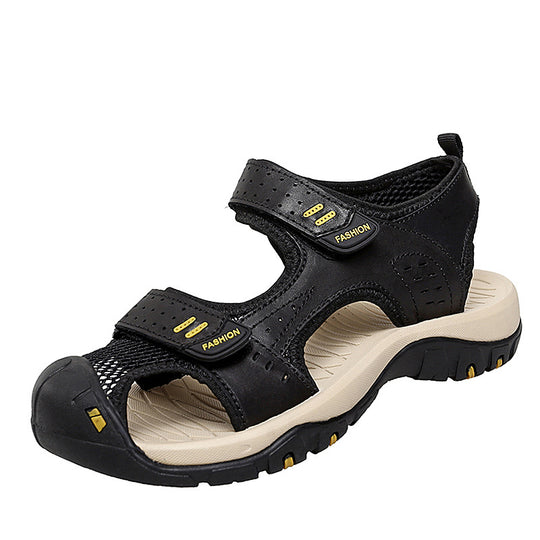 Herren Freizeit-Sandalen mit verstellbaren Klettverschlüssen und rutschfester Sohle EB