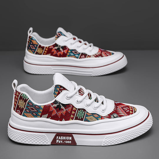 Damen Trendige Freizeitsneaker mit exklusivem Tribal-Design EB