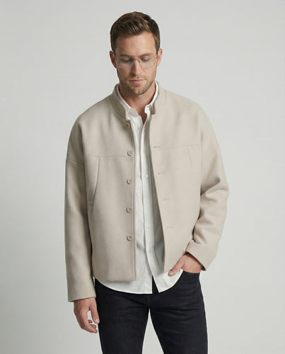 Herren Jacke im Neo-Chinese Style Stehkragen Herbst Freizeit