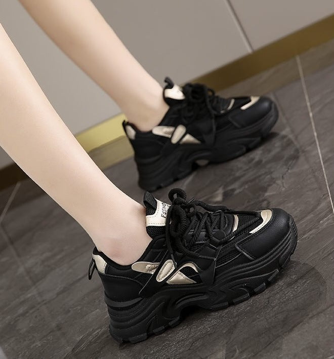 Damen Chunky Sneakers mit atmungsaktiven Mesh-Einsätzen und komfortabler Dämpfung EB