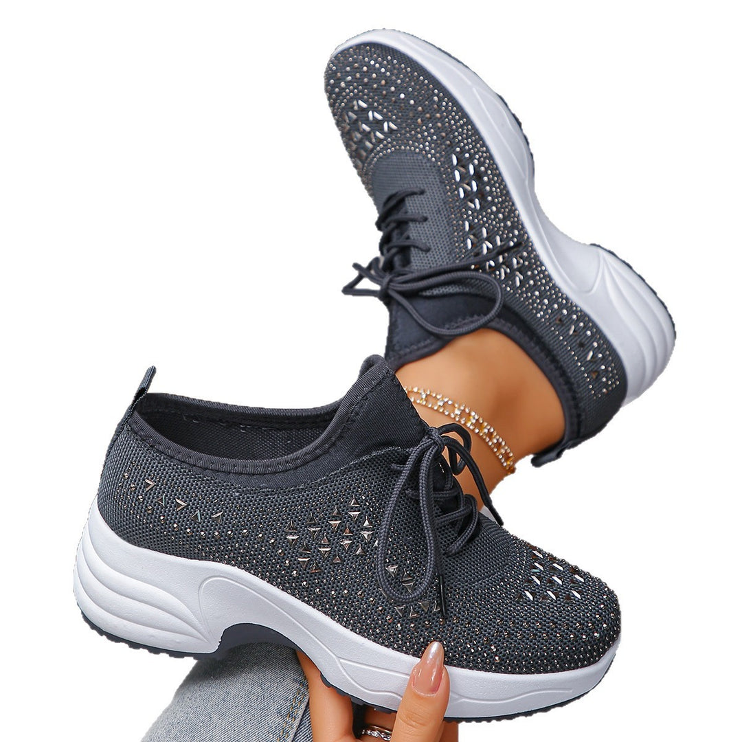 Damen Sportliche Sneaker mit atmungsaktivem Obermaterial und Komfortsohle EB
