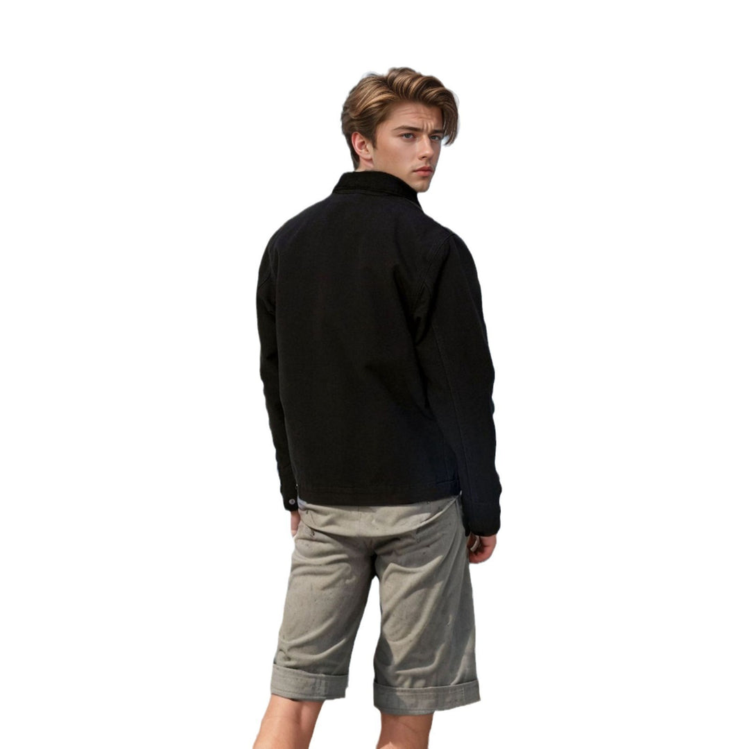 Herren moderne Freizeitjacke mit strukturiertem Design EB