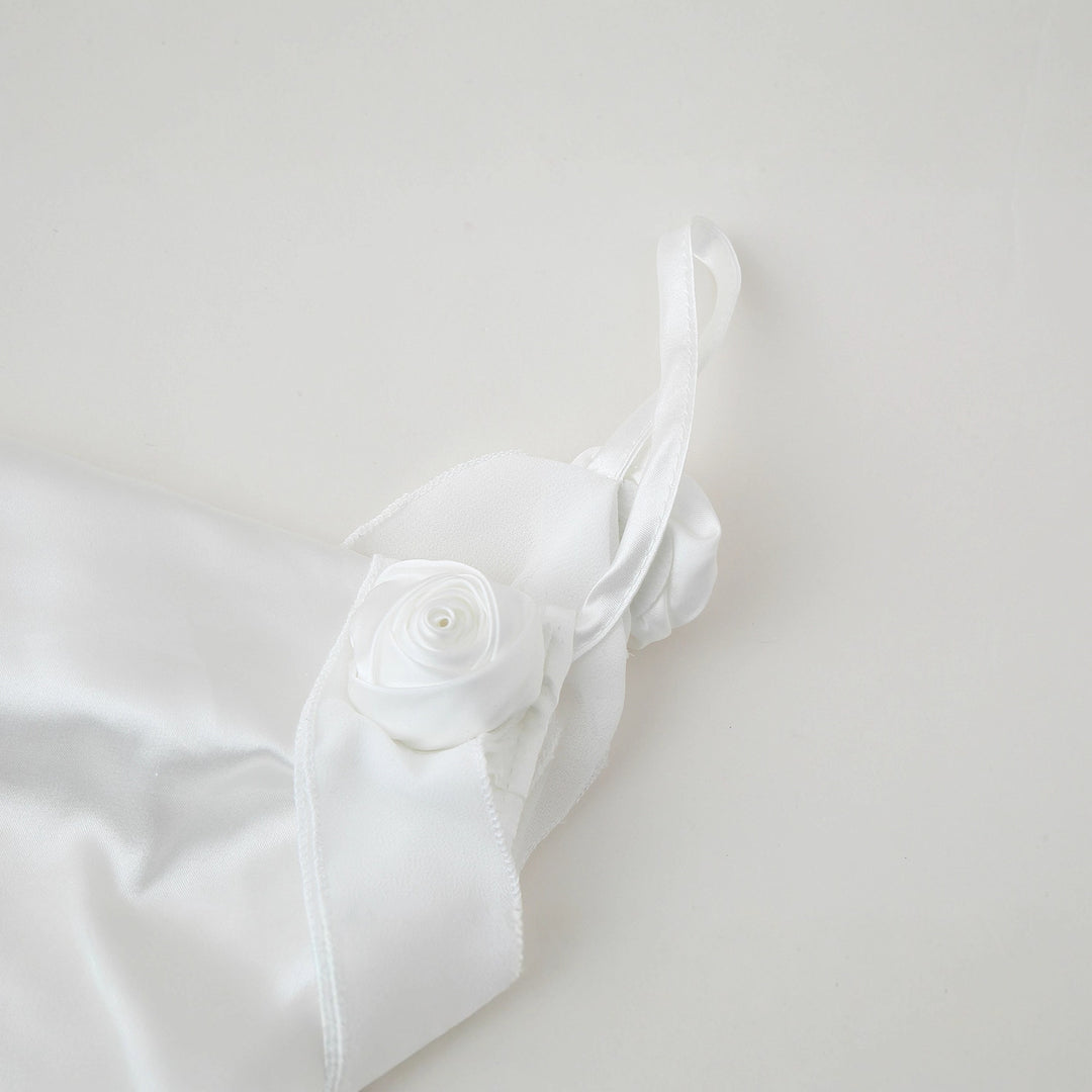 Damen Satin-Kleid mit elegantem Rüschendesign und verstellbaren Trägern EB