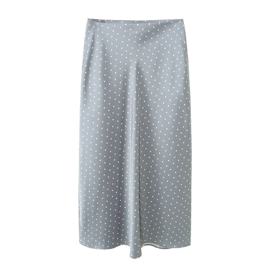 Damen Maxirock mit elegantem Punktedesign und fließendem Schnitt EB