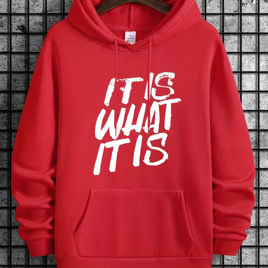 Damen Kapuzenpullover mit modernem Schriftzug und bequemer Passform EB