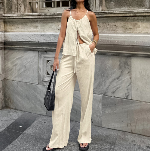 Damen luftiges Blusenkleid mit verstellbaren Trägern und Rüschendetails EB