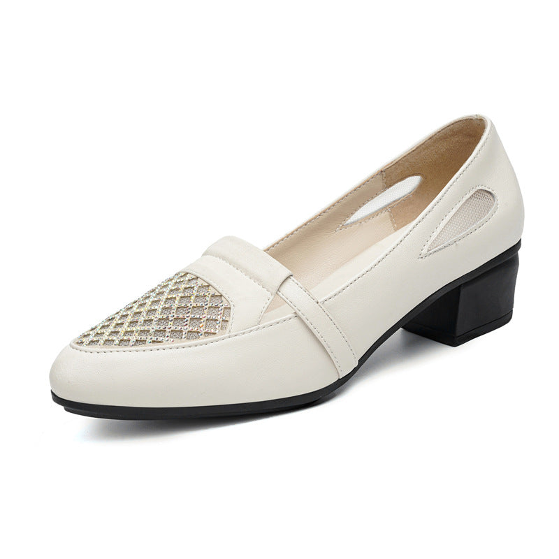 Damen Elegante und bequeme Mokassins mit modischem Netz-Design EB