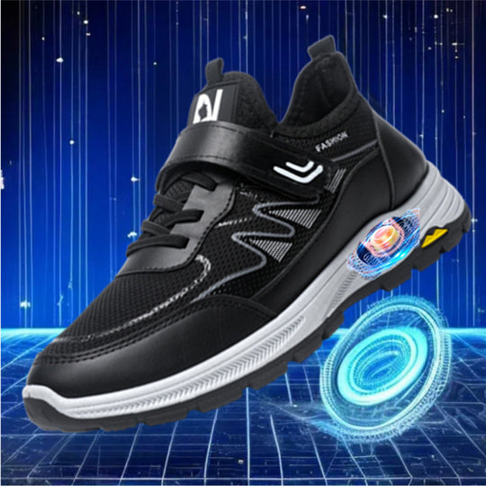 Damen Sportliche Sneakers mit Klettverschluss und rutschfester Laufsohle EB