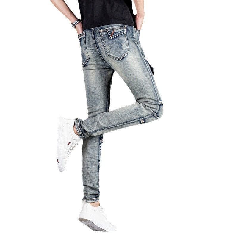 Herren elegante Slim Fit Jeans im zeitgemäßen Used-Look EB