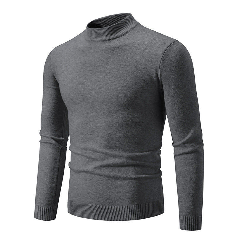 Herren Rollkragenpullover aus weichem Strickmaterial EB