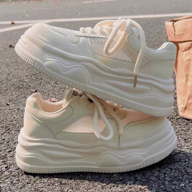 Damen Trendige Plateau-Sneaker mit atmungsaktivem Obermaterial EB