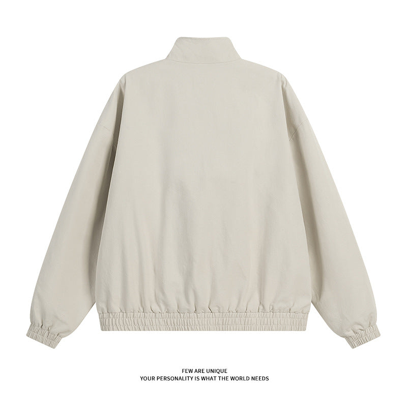 Damen modische Übergangsjacke mit hohem Kragen und praktischen Druckknopfdetails EB