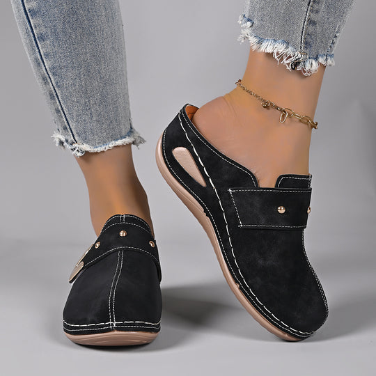 Damen bequeme und modische Clogs mit eleganten Akzenten EB