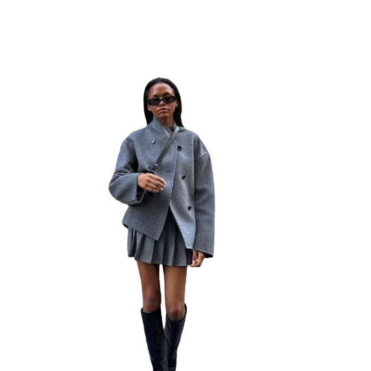 Damen Modische und elegante Kurzjacke mit innovativem Schnitt EB