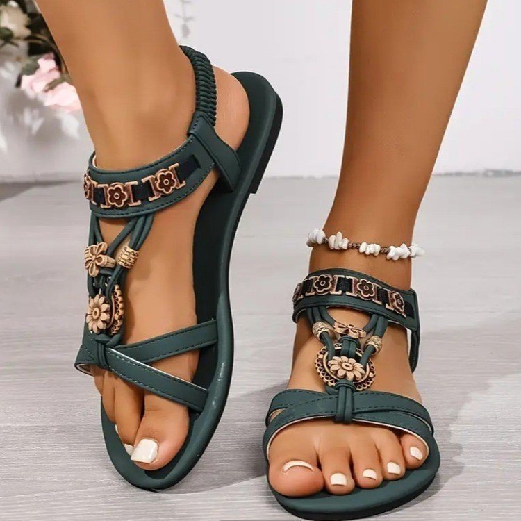 Damen Komfortable Sandalen mit bohemian-inspiriertem Design EB