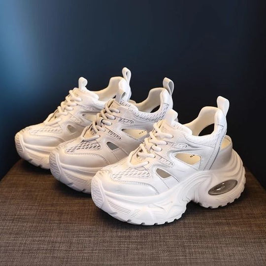 Damen Sportliche Chunky Sneakers mit atmungsaktiver Mesh-Oberfläche und komfortabler Dämpfung EB