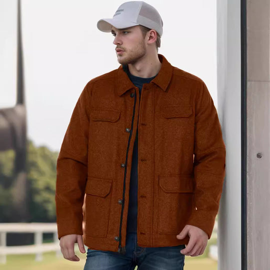 Herren utilitaristische Jacke mit mehreren Taschen EB