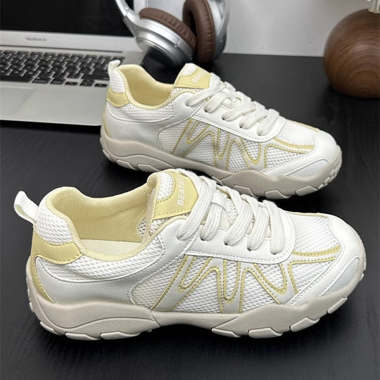 Damen Sportliche Sneakers mit atmungsaktiver Mesh-Konstruktion EB