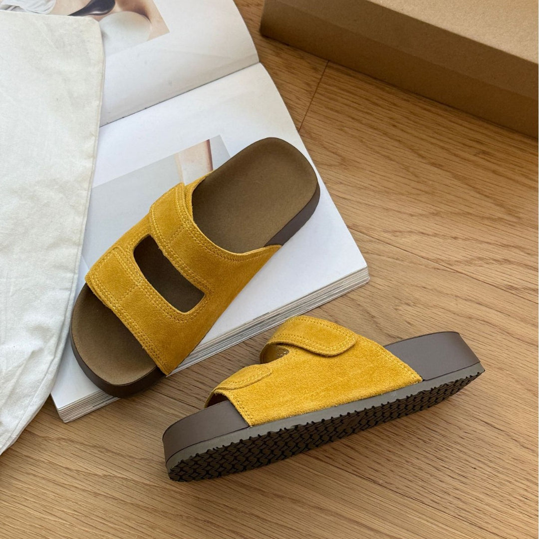 Damen Komfortable Zehentrenner-Sandalen mit verstellbarem Riemendesign und ergonomischem Fußbett EB