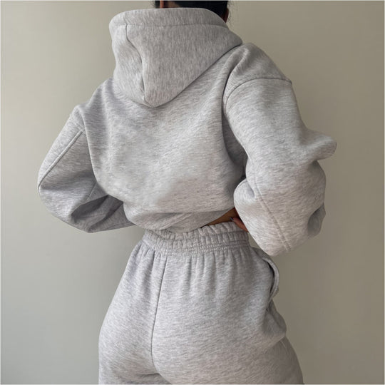 Damen modisches und lässiges Hoodie-Set mit weitem Schnitt EB