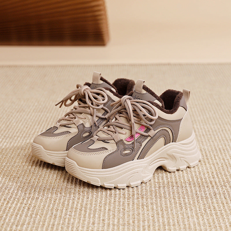 Damen Trendige Schnürschuhe mit Komfortsohle und atmungsaktivem Futter EB