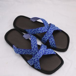 Damen verstellbare Zehentrenner-Sandalen mit geflochtenem Riemen EB