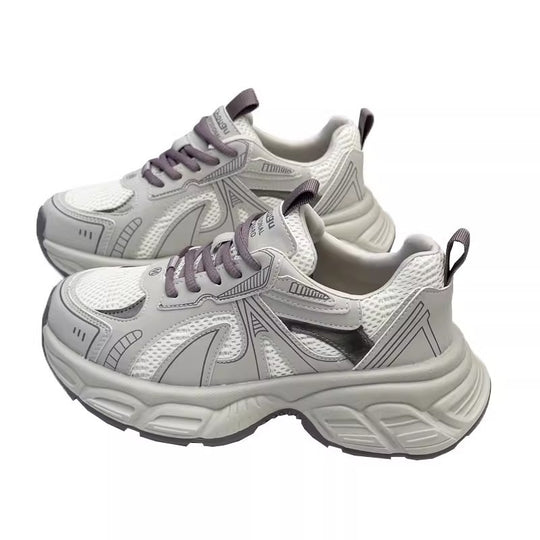 Damen Sportliche Laufsneaker mit atmungsaktiver Mesh-Technologie und dämpfendem Sohlenprofil EB