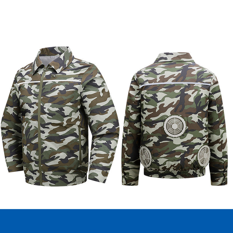 Herren nan atmungsaktive Kühljacke mit integrierten USB-Lüftern EB