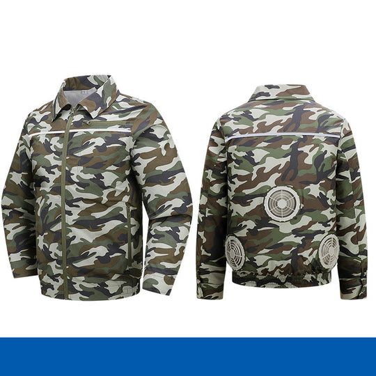 Herren nan atmungsaktive Kühljacke mit integrierten USB-Lüftern EB