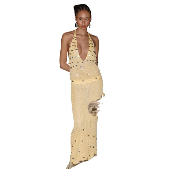 Damen Stricktop mit funkelneden Details EB