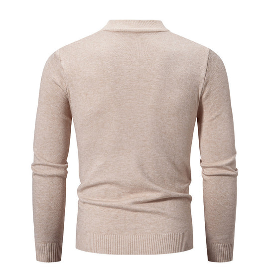 Herren modischer Rollkragenpullover aus feiner Strickqualität EB