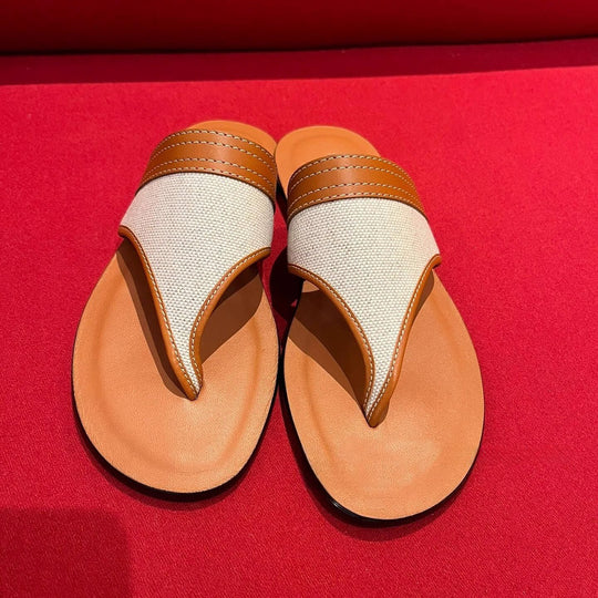Damen bequeme Zehensteg-Sandalen mit ergonomischem Fußbett EB