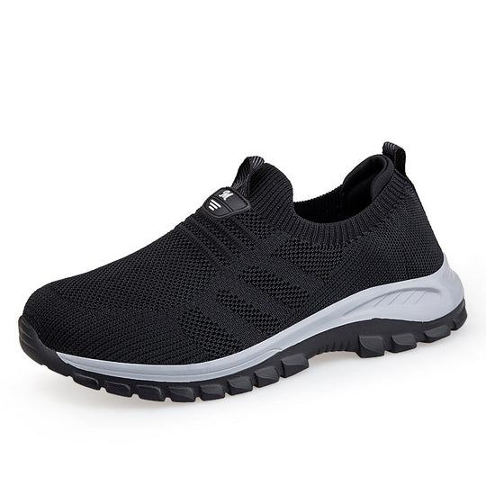 Damen Sportschuhe mit atmungsaktiver Strickoberfläche und rutschfester Sohle EB