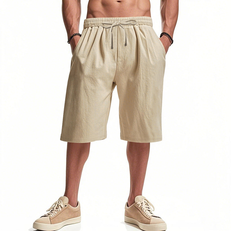 Herren bequeme Cargo-Shorts mit elastischem Bund und großzügigen Taschen EB