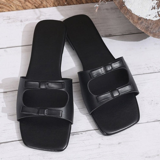 Damen elegante Riemchen-Sandalen mit modischen Schnallen EB