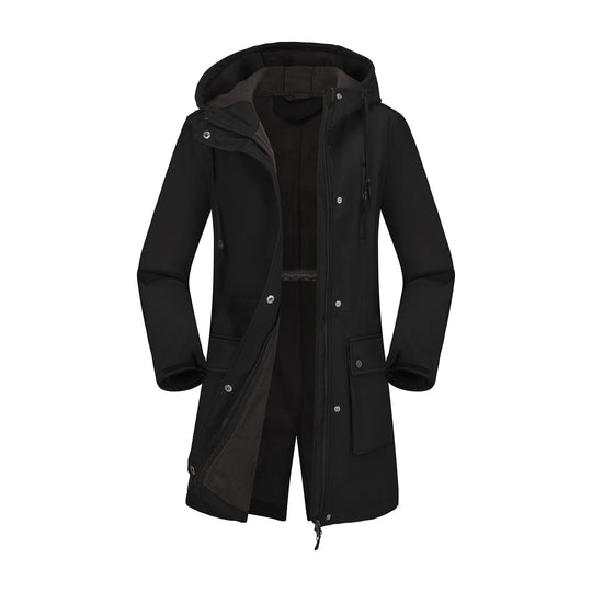 Damen funktionale Outdoor-Jacke mit verstellbarem Taillenzug und Innenfutter EB