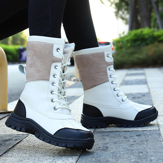 Damen Gefütterte Winterstiefel mit rutschfester Sohle EB
