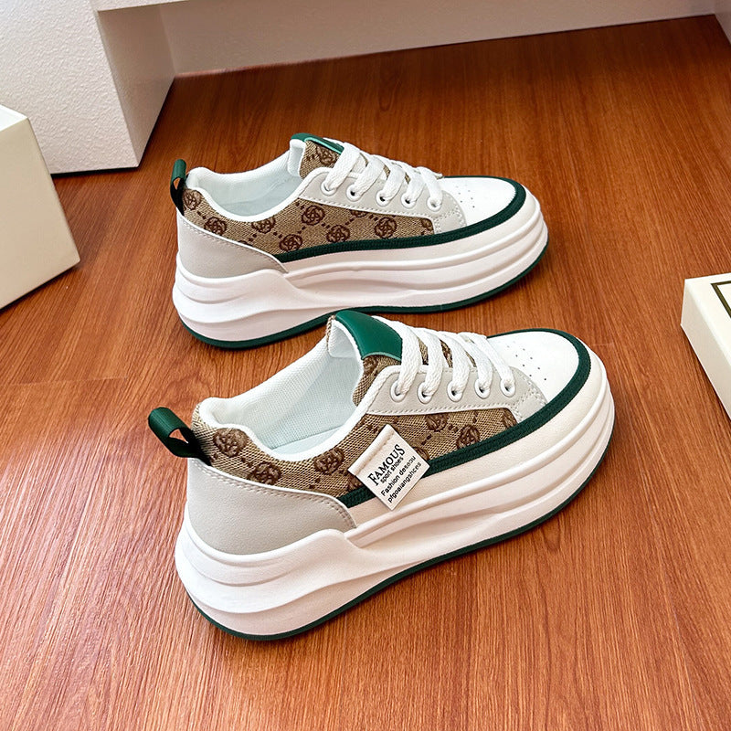 Damen Sneakers mit Plattformsohle und modischem Design EB