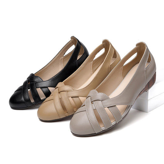 Damen Komfortable Ballerinas mit modischem Schnitt und ergonomischer Sohle EB
