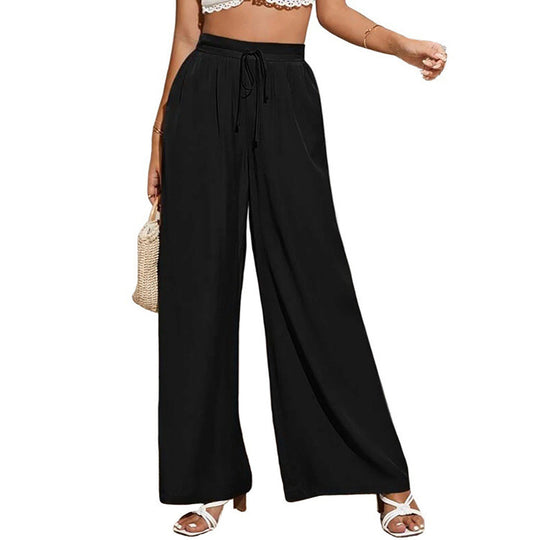 Damen weite Sommerhose mit hohem Bund EB