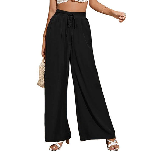 Damen weite Sommerhose mit hohem Bund EB