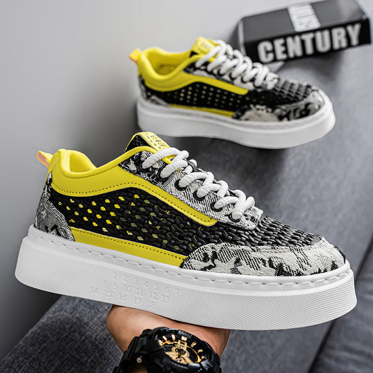 Damen Komfortable Plateau-Sneaker mit atmungsaktivem Obermaterial EB